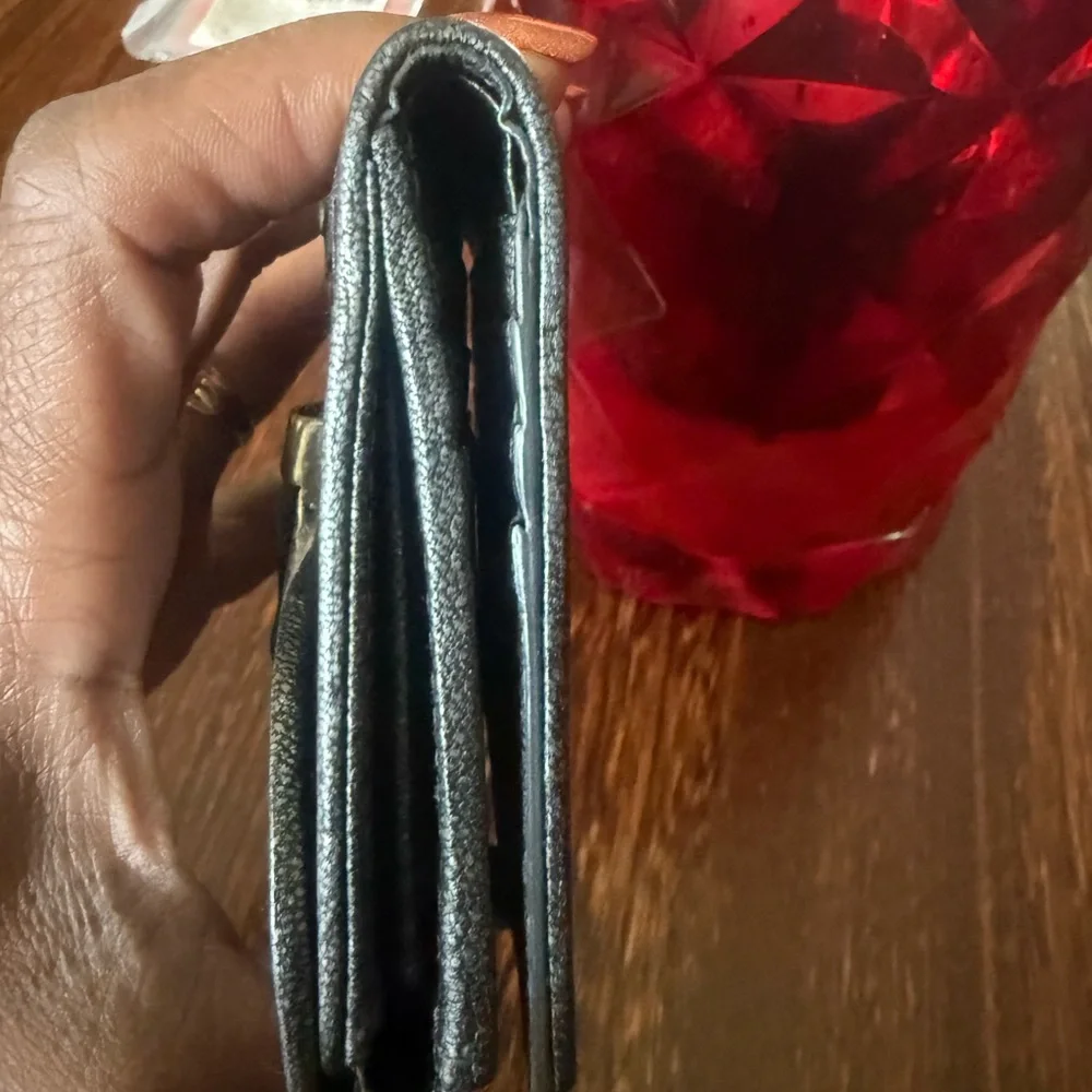 Dior Black Textured Wallet